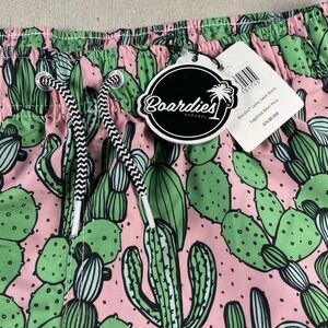 Boardies Swim Shorts Women Pink Cactus Quick Drying Board Shorts Sz XL